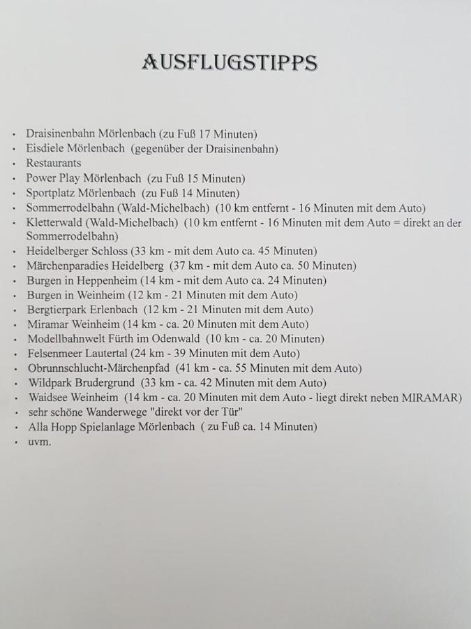 Ferienwohnung/Monteurzimmer auf dem Bauernhof Mörlenbach Exterior foto